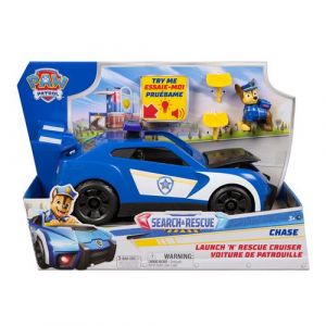 Paw Patrol - Pat Patrouille - V&eacute;hicule Interactif Chase Search & Rescue Mission D&eacute;tective - Voiture Figurine &Agrave; Collectionner - Pat Patrouille Jouet - Voiture Enfant - Jouet Enfant 3 Ans Et +