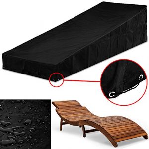 Deuba B&acirc;che solide en polyester pour chaises longues et transats - 199x68x60 cm