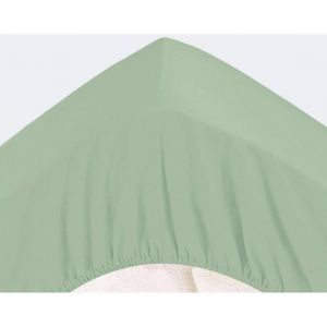 Drap-housse Grands Bonnets 30 cm vert clair en jersey