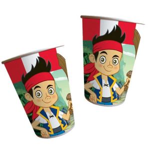 8 gobelets Jake et les Pirates