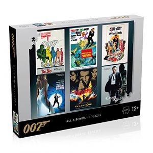 Image de Winning Moves JAMES BOND Puzzle Acteurs Iconiques 1000 pièces