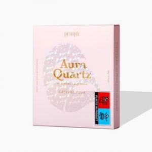Petitfée Aura Quartz Hydrogel Face Mask Set Crystal Rose 5 pcs