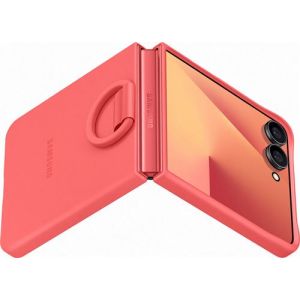 Samsung silicone avec anneau B7 Corail