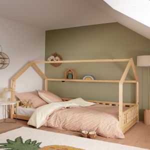 Essix Housse de couette en percale de coton beige 200 x 200 cm