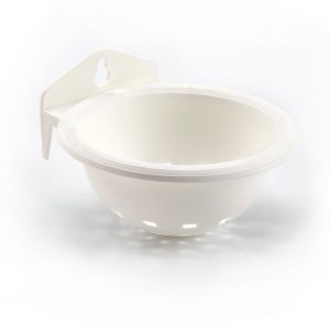 Nid pour oiseaux plastique ouvert avec crochet en metal Duvoplus