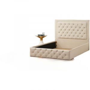 Cadre de lit ROMA velours 140x190cm