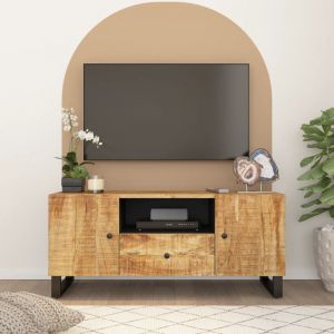 VidaXL Meuble TV 105x33,5x46 cm bois de manguier et d'ingénierie