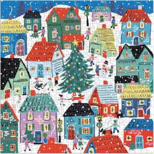 Galison Puzzle 500 pièces : Noël au village