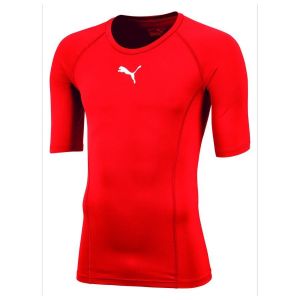 Puma Liga Baselayer Tee SS Sous-v&ecirc;tement fonctionnel Homme, Red, S