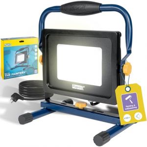 Rapid Projecteur LED The Painter+ : Éclairage fort 5000 lumens, angle réglable pour peinture et rénovation, lumière anti-éblouissement, 50W, IP65, température de couleur 6000K, câble 2,5m, (5001730)