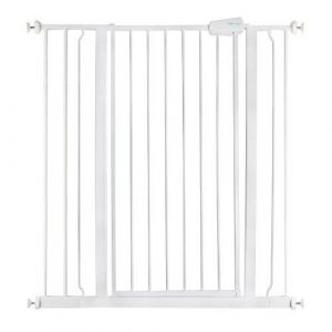 Safetots Barrière Extra Haute Pour Chien Et Chiot, Hauteur De 104cm, Installation Facile Par Pression,, 94,3cm - 101,9cm, Couleur Blanc