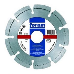 Forum Meule tronçonneuse diamantée, soudée au laser, avec concentration diamantée élevée, &Oslash x alésage : 230 x 22,23 mm, Taille de segment H x l 10 x 2,5 mm