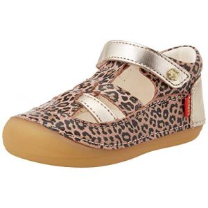 Image de Kickers SUSHY, Chaussure Baby Mixte bébé, Beige Leopard 113, 24 EU