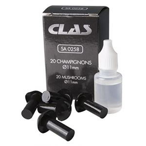 20 champignons ø11mm + lubrifiant pour pistolet SA 0260 (réparation roues) - SA 0258 - CLAS Equipements