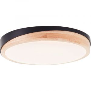 Brilliant - 35 cm, 2400 lm, 3000 k, gradable 3 niveaux, bois/m&eacute;tal &oslash; 35 cm, 2400 lm, 3000 k, gradable 3 niveaux, bois/m&eacute;tal