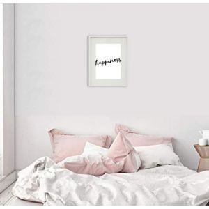 Shot Cadre Photo Happiness 30x40cm avec P e Partout Tableau Bois Verre (BLANC)