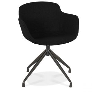 Fauteuil Noir design TORI