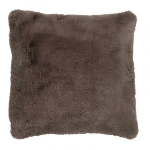 Coussin Imitation Fourrure "Cutie" 45x45cm Taupe Prix