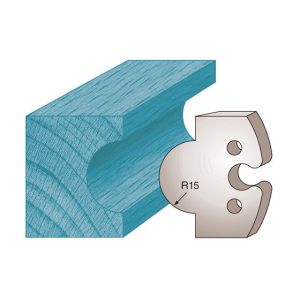 Diamwood Platinum Jeu de 2 fers profilés Ht. 50 x 5,5 mm gueule de loup M226 pour porte-outils de toupie