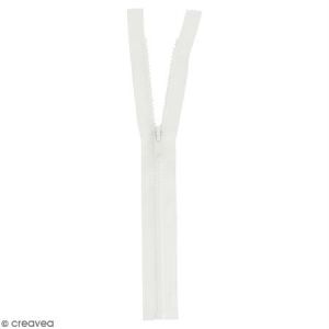 Creavea Fermeture à glissière Injectée n°5 - 40cm - Blanche