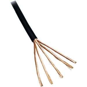 Bkl electronic Câble audio 1106007-5 4 x 0.10 mm² noir 5 m