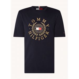 Tommy Hilfiger T-shirt ICON ROUNDLE GRAPHIC TEE Marine - Taille XXL,S,M,L,XL,3XL