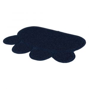 Image de Tapis pour bac à litière patte bleu 60 x 45 cm pour chat