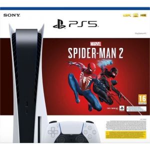Sony Console 5 - &Eacute;dition Standard + Marvel's Spider-Man 2 (code dans la bo&icirc;te)