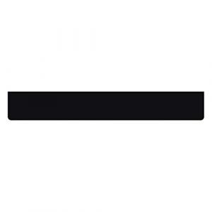 Bavette Noir PVC Remorque Poids Lourd 240x35 cm + Kit Fixation