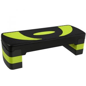 Homcom Stepper fitness aérobic - hauteur réglable - surface antidérapante - 80 x 31 x 20 cm - noir vert