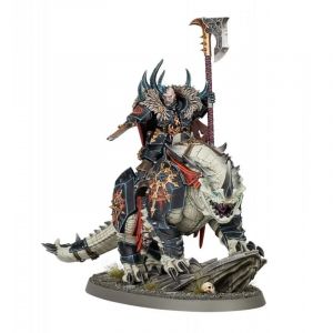 Games Workshop Figurine Warhammer AoS - Slave to Darkness Seigneur du Chaos sur Karkadrak - blanc/noir - TU