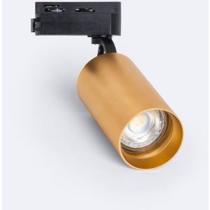 TechBrey Spot pour Rail Monophasé Lux pour Ampoule GU10 Dorée