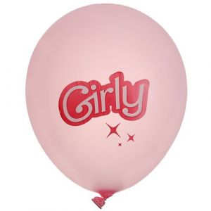Ruedelafete Lot de 6 ballons Girly roses 30cm