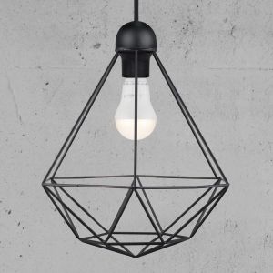 Image de Nordlux Suspension LED E27 EEC: selon lampoule (A++ - E) 60 W Tees 84863003 noir