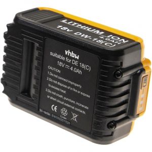 Image de Vhbw Batterie compatible avec Dewalt DCS391M1, DCS393, XR Li-Ion 18V outil électrique (4000mAh Li-Ion 18V)