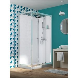 Kinedo Cabine de douche EDEN V2 Rectangle porte pivotante 100x80 - KINEDO