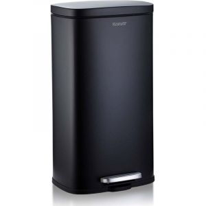 Karat - Poubelle Dustin Fermeture automatique Noir Capacité: 50 litres