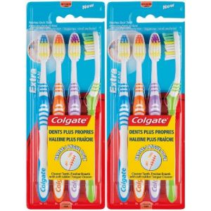 Image de Colgate Extra Clean - 8 brosses à dents souuples