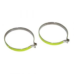 Cyclingcolors Paire DE Pinces pour Pantalon Chrome REFLECHISSANT Velo Scooter Universel Vintage Pince Clip Protege Jambe Mollet SECURITE