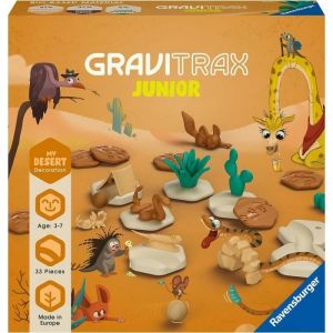 Ravensburger Gravitrax Junior - Set d'extension My Desert 33 pièces - Circuit de billes - Jeu de construction créatif - Dès 3 ans