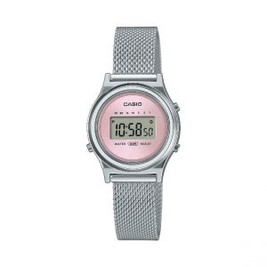 Casio Montre Femme - LA700WEM-4AEF Bracelet Acier Argent