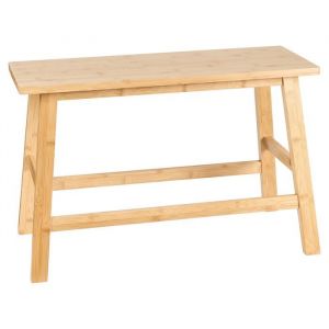 Beliani Banc de Salle de Bain Minimaliste en Bambou Console Marron Clair Iguazu
