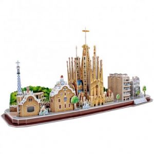 CubicFun Puzzle 186 pièces Puzzle 3d - Barcelone - Difficulté : 4/8