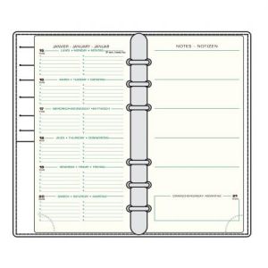 Mignon 18430M - Recharge 9,4x17 pour organiseur AK18 à anneaux