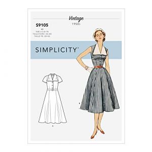 Image de Simplicity Patron 9105.h5 - robe vintage années 50