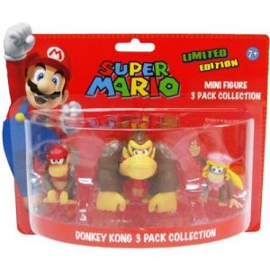 Abysse Corp 3 figurines Donkey Kong Super Mario de collection