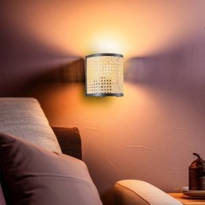 Lindby - Applique Murale &agrave; intensit&eacute; variable 'Yaelle' en bois pour salon & salle &agrave; manger - bois clair