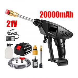Merkmak - Nettoyeur haute pression sans fil 240W 20000RPM avec Batterie 21V 20000mah 60 Bar 10 L/min pour Lavage de voiture Arrosage