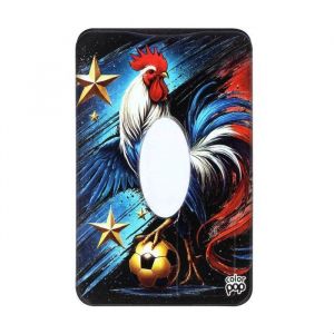 &Eacute;tui rigide anti-RFID - Color Pop - Collection Foot Coq - Format compact - Fabrication fran&ccedil;aise