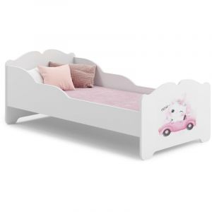 Lit enfant ANNA 140x70 CHAT avec matelas